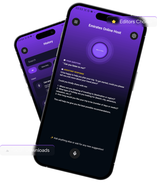 App Download Screens Mockup